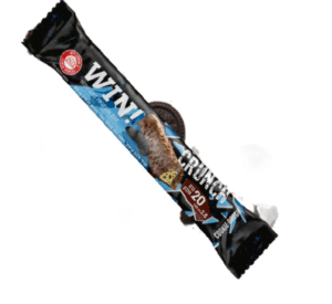 חטיף חלבון קראנצי בטעם בצק עוגיות ושברי עוגיות