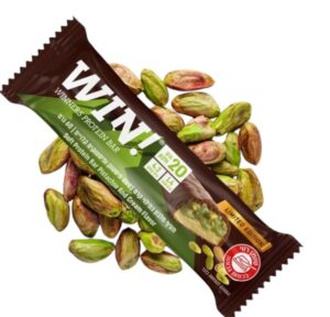חטיף  חלבון WIN בטעם אגוזי לוז ושוקולד מריר