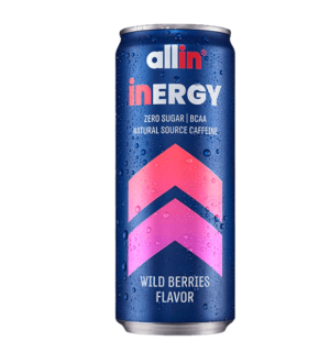 משקה אנרגיה allin inergy בטעם פירות יער